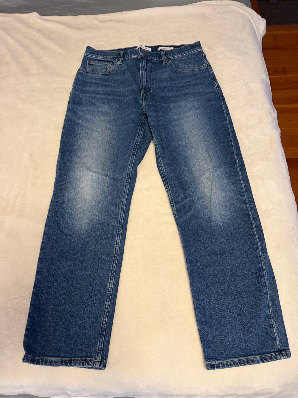 Banana Republic Authentic Straight Men's Blue Straight-Leg Jeans 35 x 30
